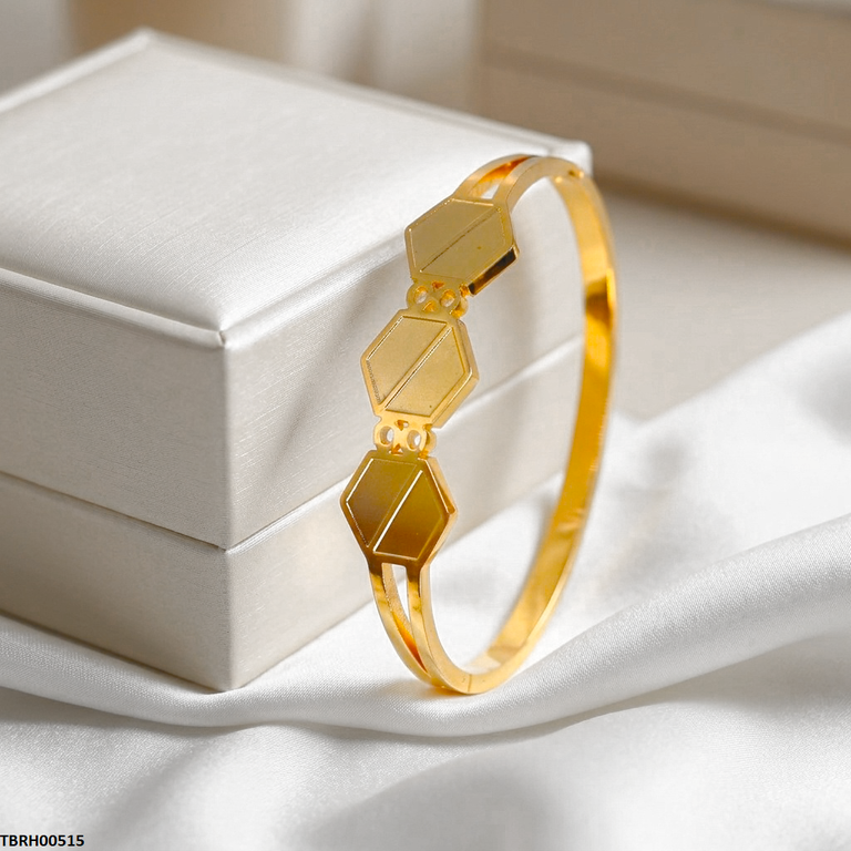 Round Hexagon Stainless Steel Bracelet