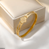 Round Gold Stainless Steel Bracelet