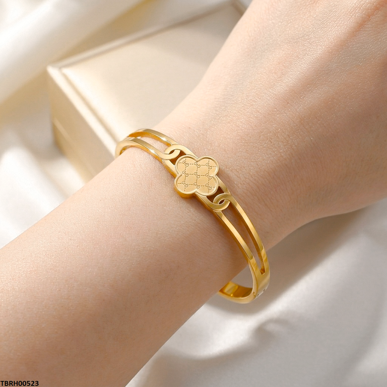 Round Gold Stainless Steel Bracelet