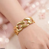 Wave Cuff Stainless Steel Bracelet Adjustable