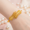 Double Leaf Cuff Stainless Steel Bracelet Adjustable
