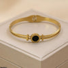 Round Layer Stainless Steel Bracelet Adjustable
