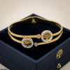 Round Tree Stainless Steel Bracelet Adjustable