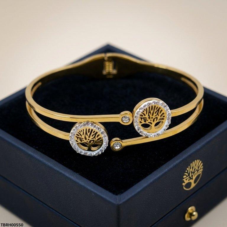 Round Tree Stainless Steel Bracelet Adjustable