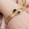 Round Marquise Stainless Steel Bracelet Adjustable