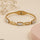 Rectangle Stone Stainless Steel Bracelet Adjustable