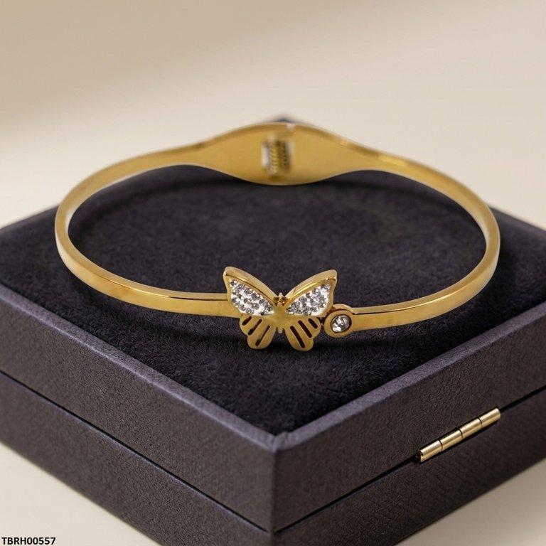 Butterfly Stone Stainless Steel Bracelet Adjustable