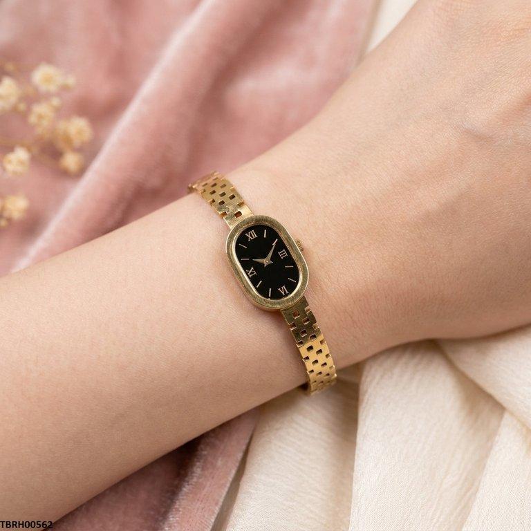 Clock Stainless Steel Bracelet Adjustable