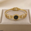 Round Clock Stainless Steel Bracelet Adjustable
