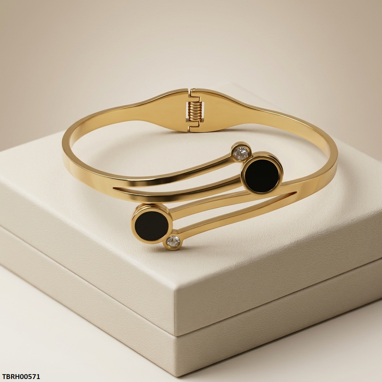 Round Layer Stainless Steel Bracelet Adjustable