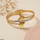 Round Butterfly Stainless Steel Bracelet Adjustable