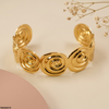 Spiral Design Stainless Steel Bracelet Adjustable