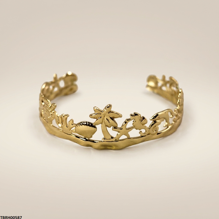 Animal Stainless Steel Cuff Bracelet Adjustable