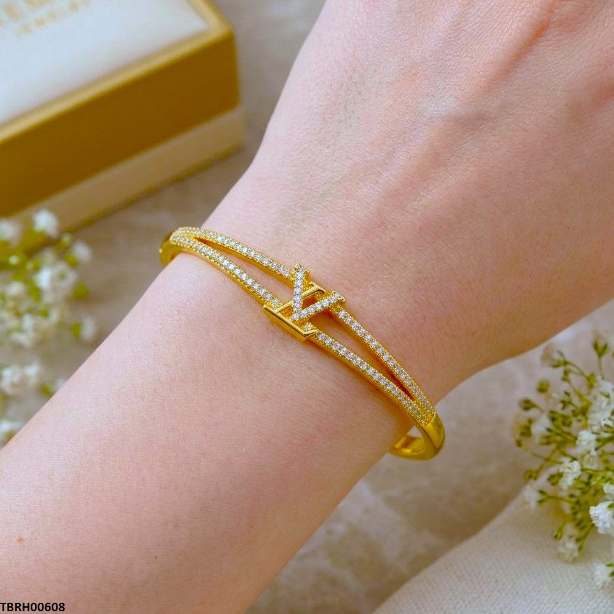 Square Stone Bracelet Openable