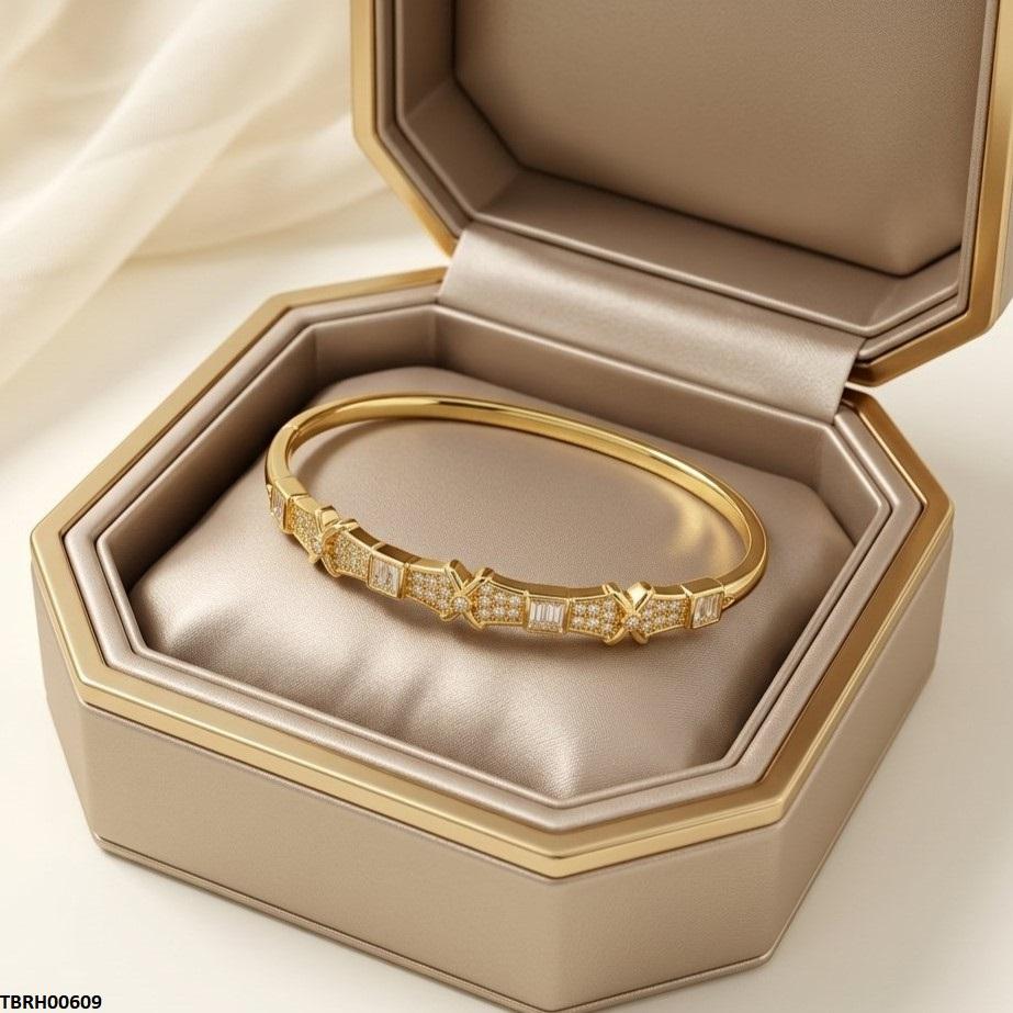 Square Stone Bracelet Openable