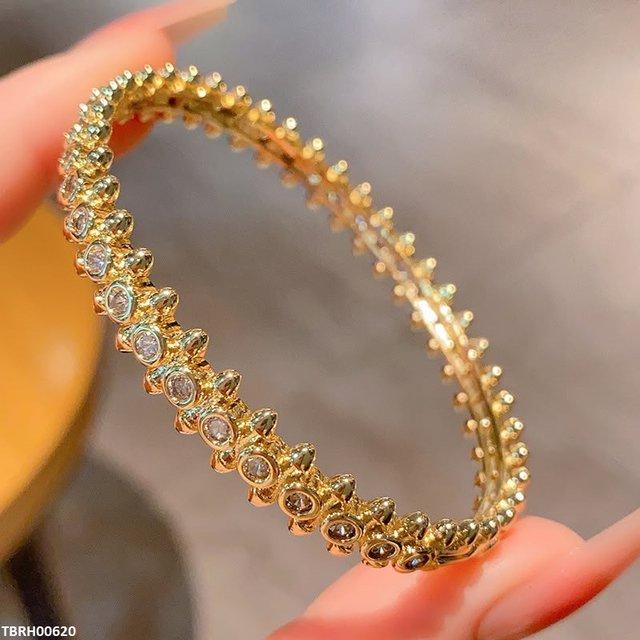 Round Link Stone Bracelet Openable