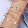 Layer Knot D-link 4 Hand Cuff & Bracelet