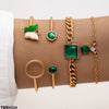 Butterfly/Square/Round Bracelet Set