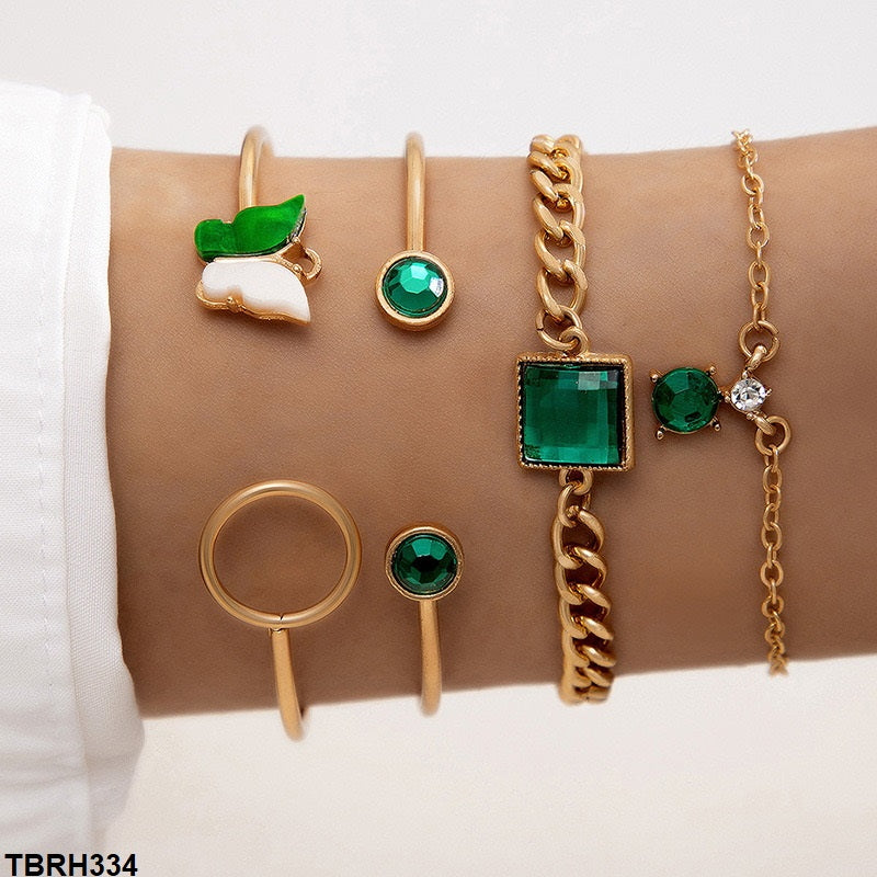 Butterfly/Square/Round Bracelet Set