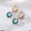 Oval Drop Earrings