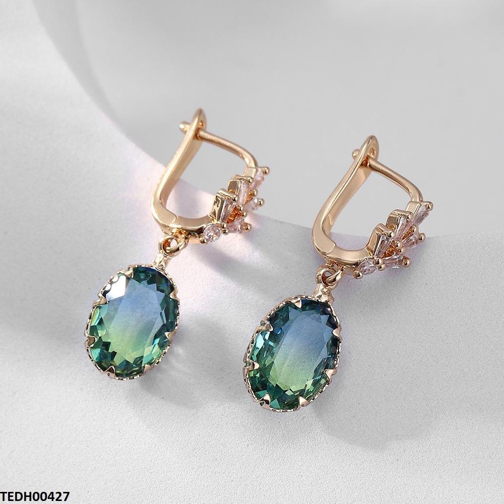 Oval Drop Earrings