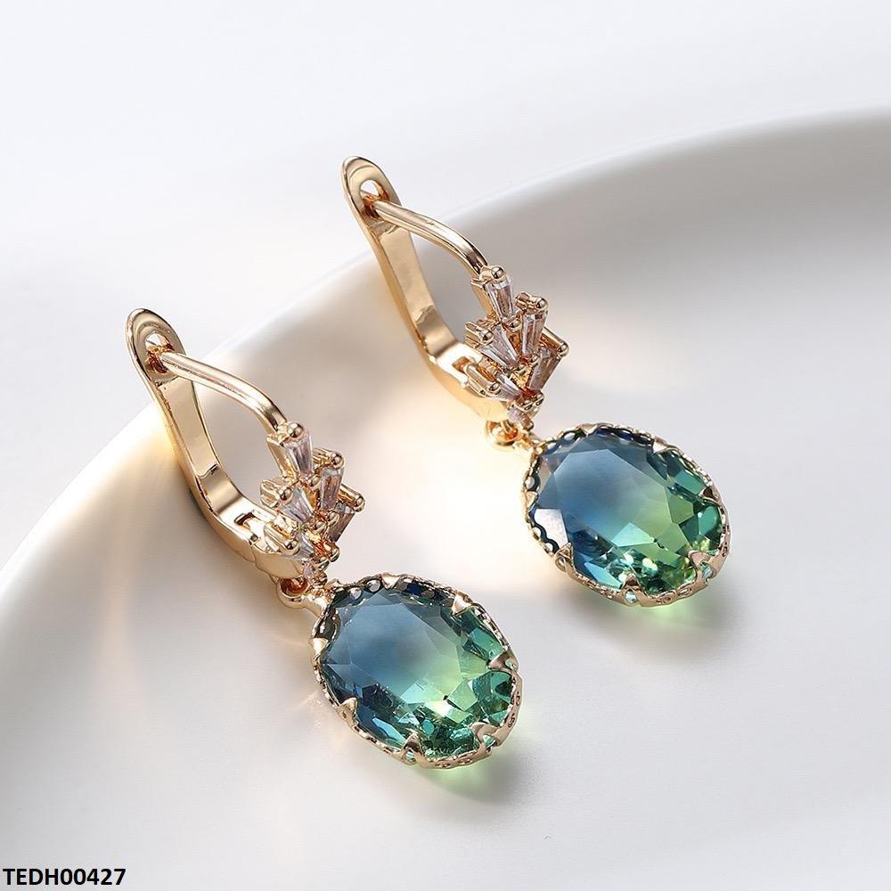 Oval Drop Earrings