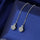 Round Stone Drop Earrings