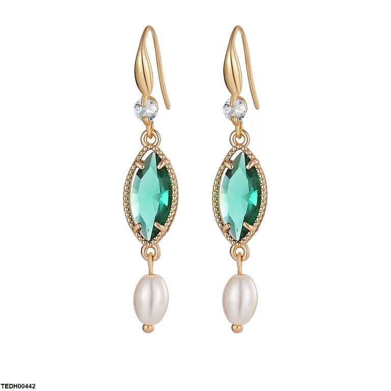 Marquise Pearl Drop Earrings