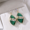 Marquise/Leaf Zircon Flower Earrings