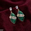 Marquise/Leaf Zircon Flower Earrings
