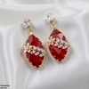 Marquise/Leaf Zircon Flower Earrings