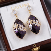 Marquise/Leaf Zircon Earrings