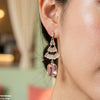 Rectangle Drop Zircon Earrings
