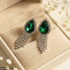 Tear Layered Drop Earrings