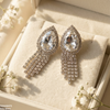 Tear Layered Drop Earrings