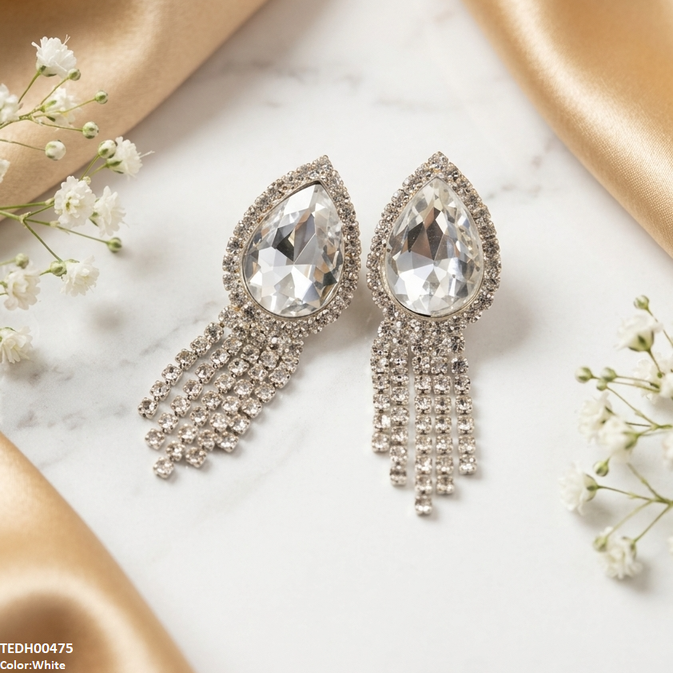 Tear Layered Drop Earrings