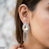 Tear Layered Drop Earrings