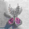 Leaf Teardrop Zircon Earring