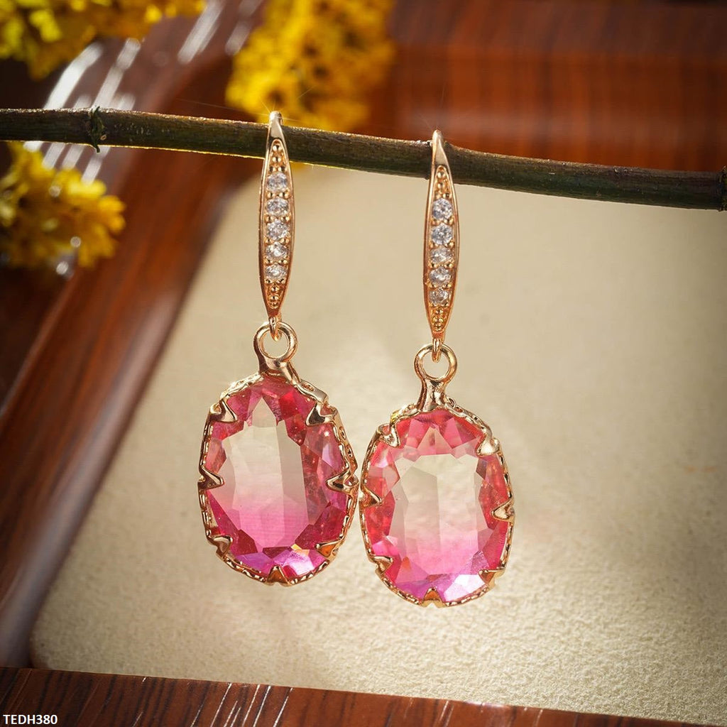Oval Drop Ear Pair