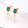 Pear Pearl Drop Ear Pair