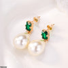 Pear Pearl Drop Ear Pair