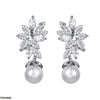 Tear Pearl Drop Earrings