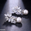 Tear Pearl Drop Earrings