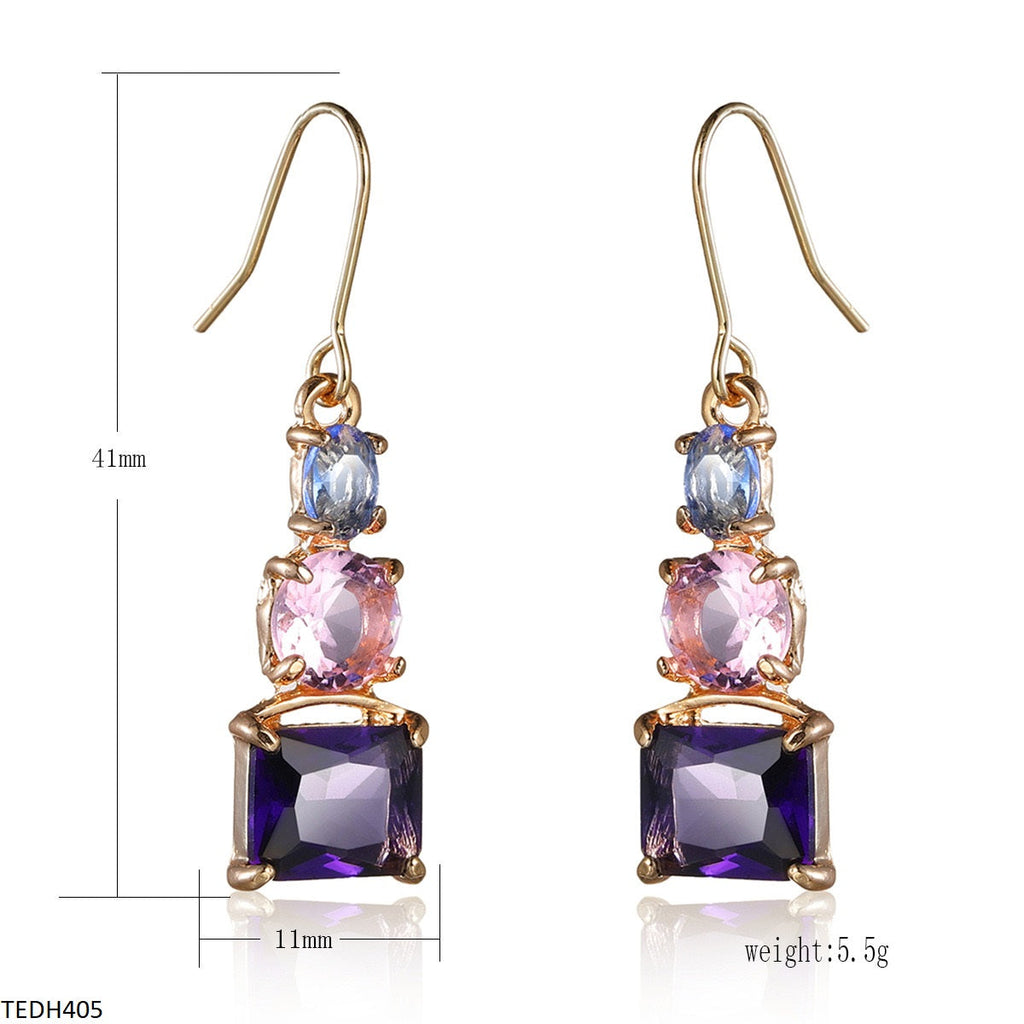 Square Drop Earrings
