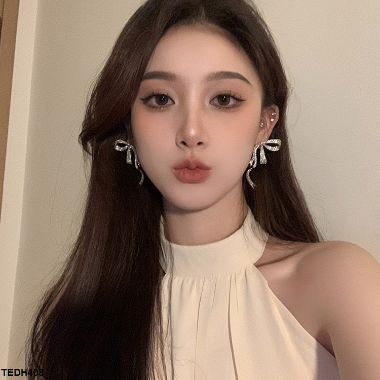 Bow Style Tale Drop Earrings