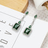 Marquise/Square Drop Earrings