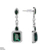 Marquise/Square Drop Earrings