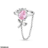 Tear Flower Ear Cuff Single