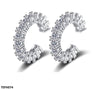 C Sterling Ear Cuff Pair