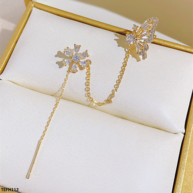 Butterfly Ear Cuff Single Left Side Only